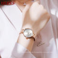 OLEVS Womens Ultra Thin Minimalist Watches Waterproof with  Rose White Mini Beatiful Dress Quartz Lady Watch